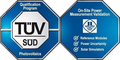 TUV SUD 光伏產(chǎn)品部門 全球董事Mr. Robert Puto向江蘇賽拉弗總經(jīng)理李綱先生頒發(fā)功率測量體系證書及TUV SUD與NIM聯(lián)合認(rèn)證標(biāo)志