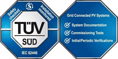 TUV SUD's PV Power Plant Certificate Mark